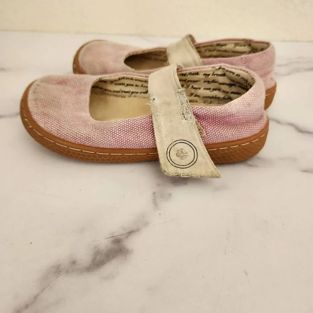 Livie & Luca Carta II light pink fabric mary jane easy to put on minimalist